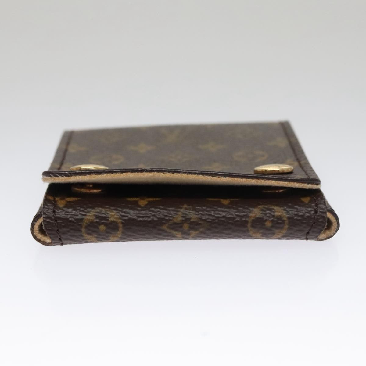 Louis Vuitton Case Jewelry Box Canvas Brown Canvas Wallets Accessory (Pre-Owned)