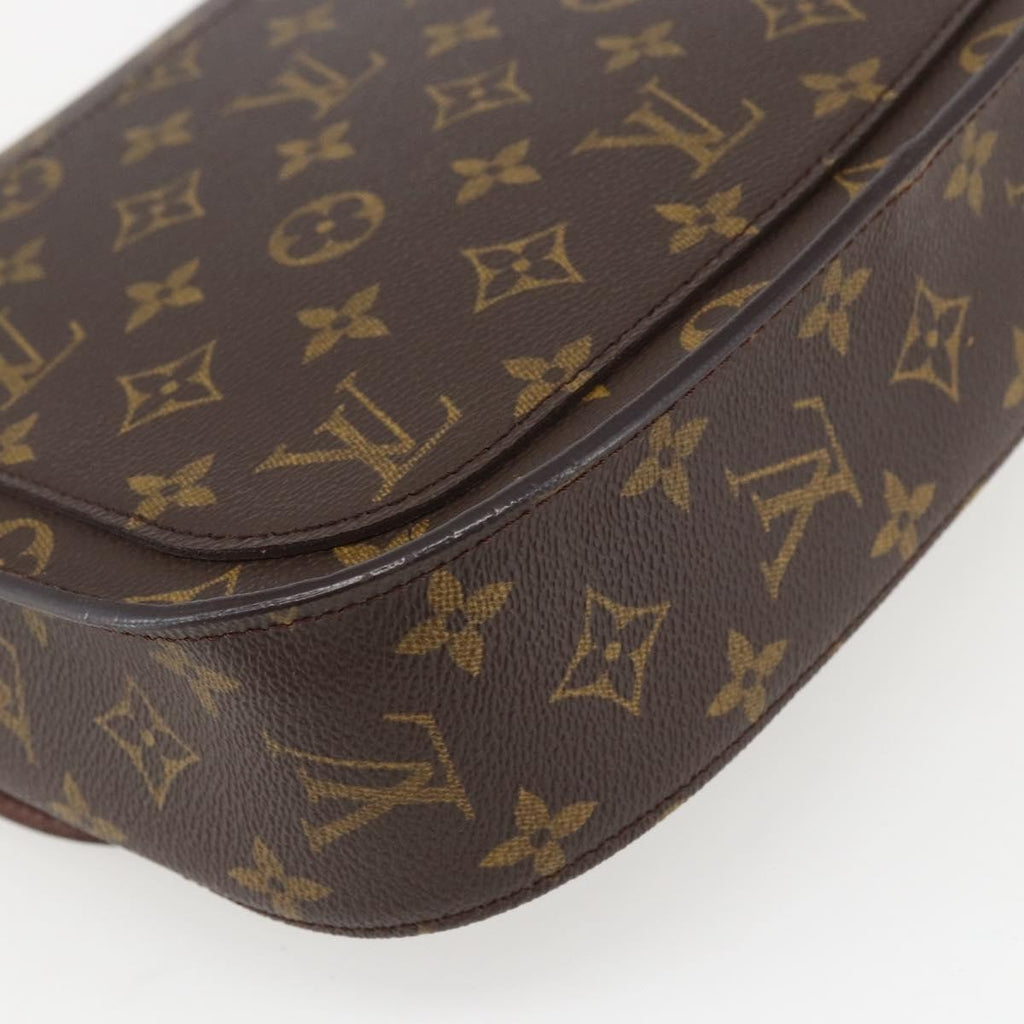 Louis Vuitton Saint Cloud Handbag Monogram Canvas Brown Canvas Shoulder Bag Bag (Pre-Owned)