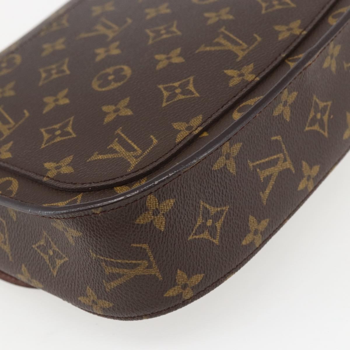Louis Vuitton Saint Cloud Handbag Monogram Canvas Brown Canvas Shoulder Bag Bag (Pre-Owned)