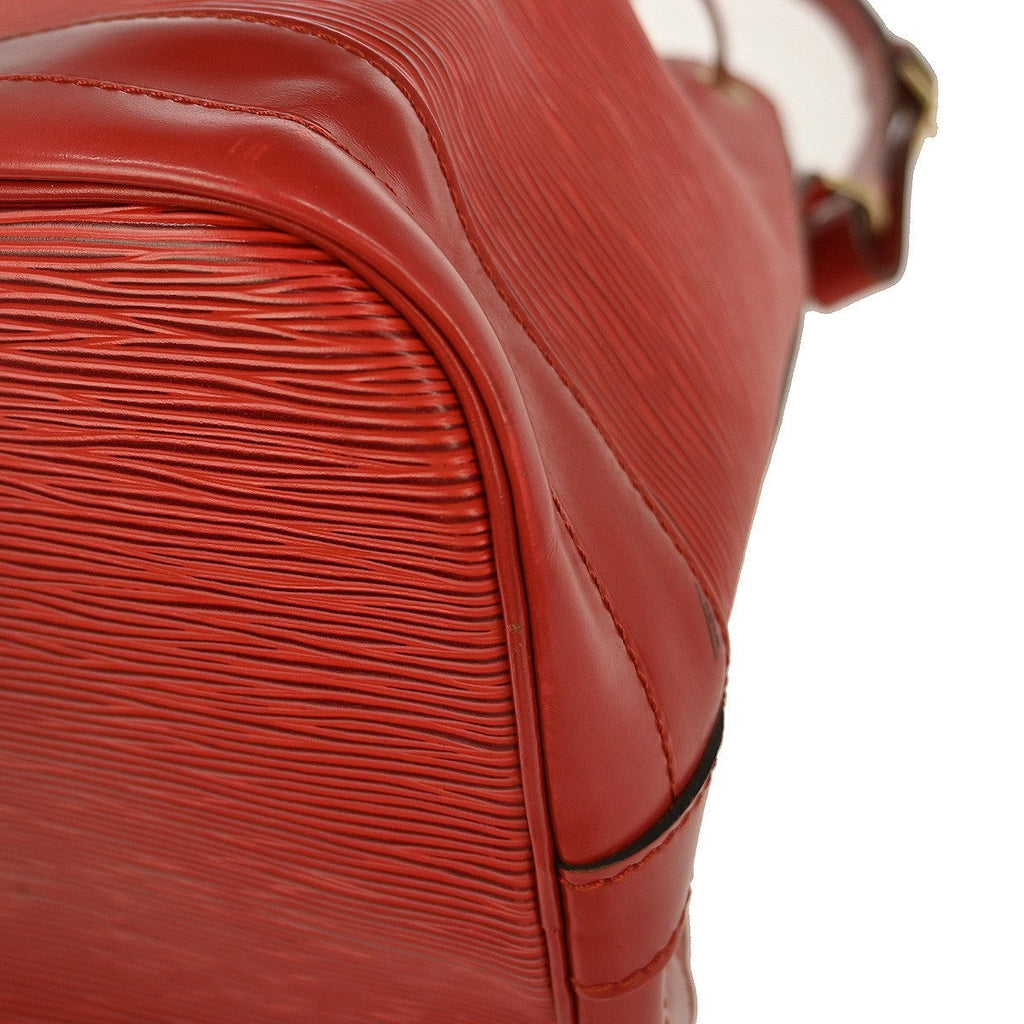 Louis Vuitton Noe Handbag Epi Leather Red Leather Shoulder Bag Bag (Pre-Owned)