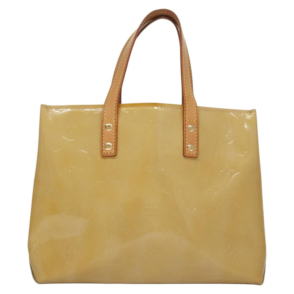 Louis Vuitton Reade Handbag Monogram Vernis Beige Patent_Leather Handbag (Pre-Owned)