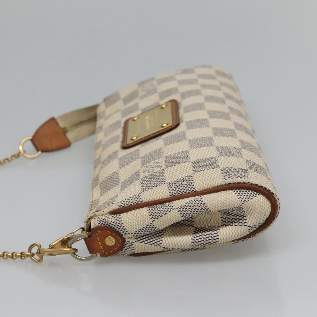Louis Vuitton Eva Handbag Damier Beige Canvas Shoulder Bag Bag (Pre-Owned)