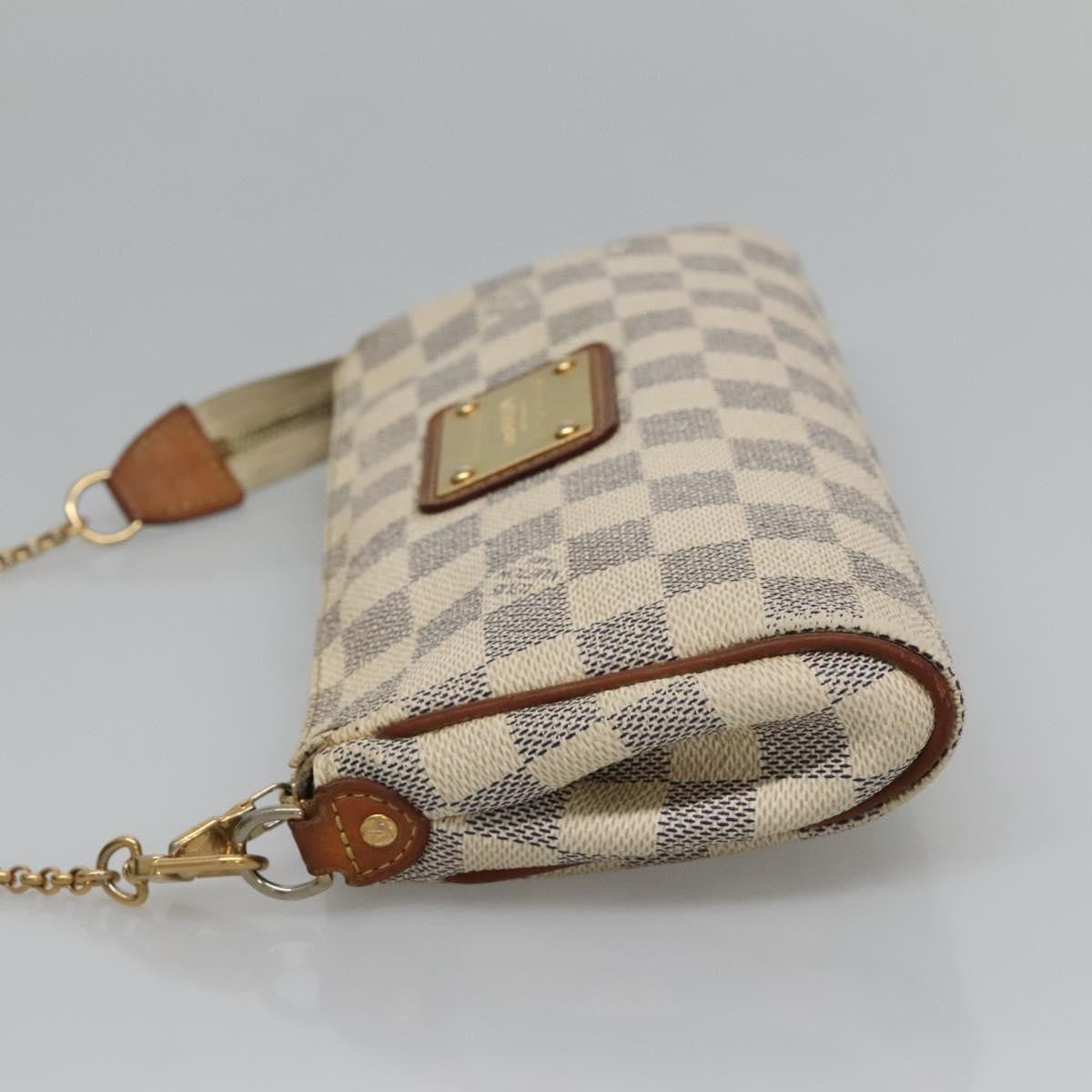 Louis Vuitton Eva Handbag Damier Beige Canvas Shoulder Bag Bag (Pre-Owned)