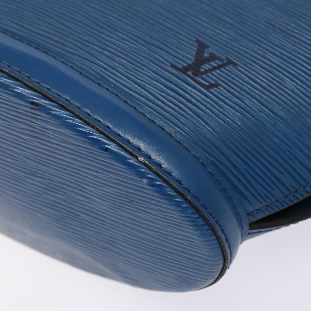 Louis Vuitton Saint Jacques Handbag Epi Leather Blue Leather Shoulder Bag Bag (Pre-Owned)