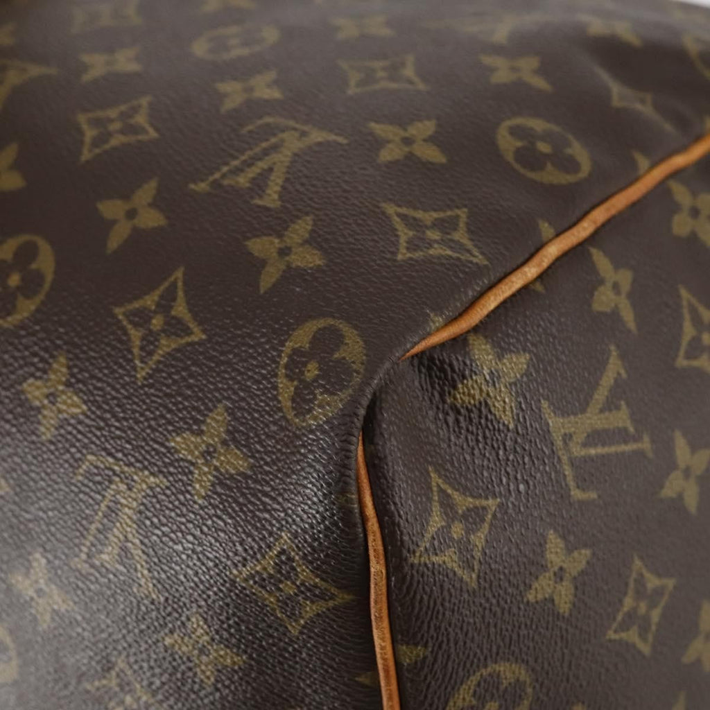 Louis Vuitton Keepall Bag Monogram Canvas Brown Canvas Travel Bag Bag (Pre-Owned)