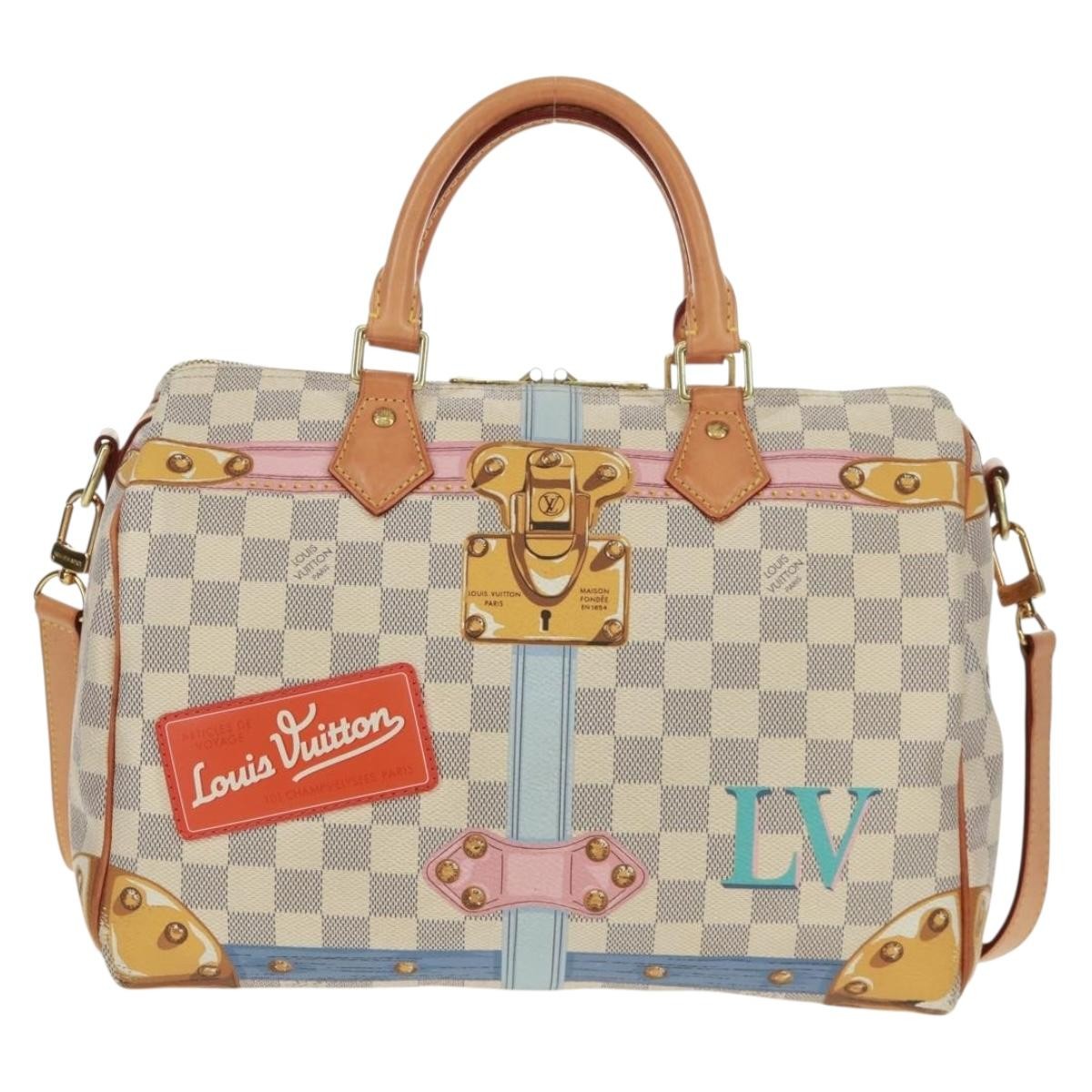 Louis Vuitton Speedy Bandouliere Bag Limited Edition Summer Trunks Monogram Canvas Multicolour Canvas Handbag (Pre-Owned)