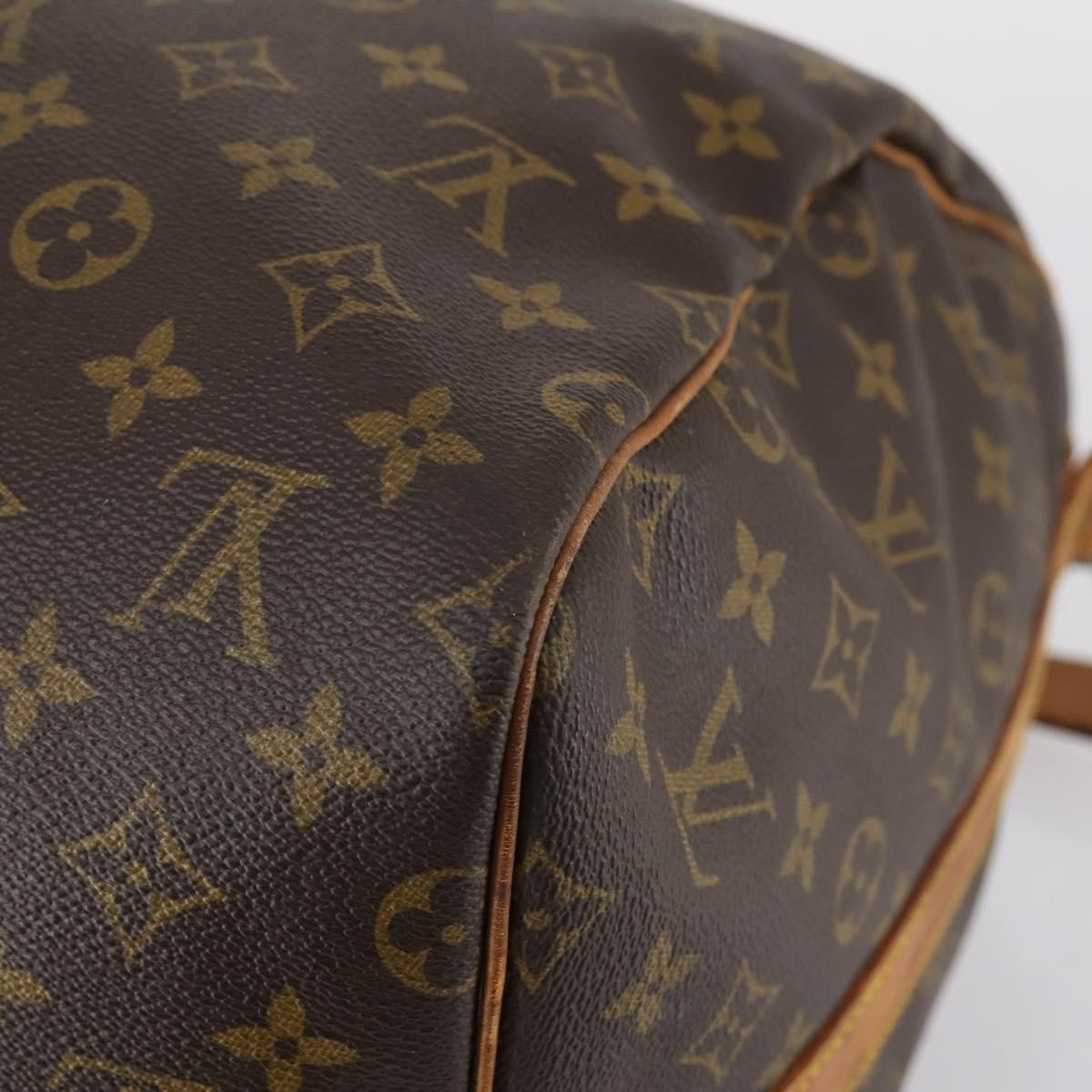 Louis Vuitton Keepall Bandouliere Bag Monogram Canvas Brown Canvas Travel Bag Bag (Pre-Owned)