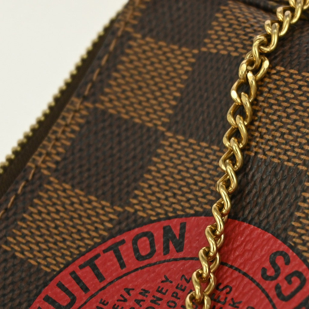 Louis Vuitton Pochette Accessoires Limited Edition Monogram Trunk Brown Canvas Clutche & Pouche Bag (Pre-Owned)