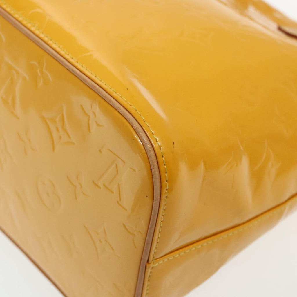 Louis Vuitton Houston Handbag Monogram Vernis Yellow Patent_Leather Bag (Pre-Owned)