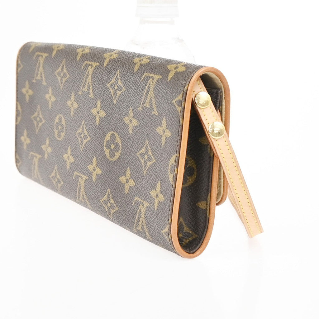 Louis Vuitton Twin Handbag Monogram Canvas Brown Canvas Clutche & Pouche Bag (Pre-Owned)