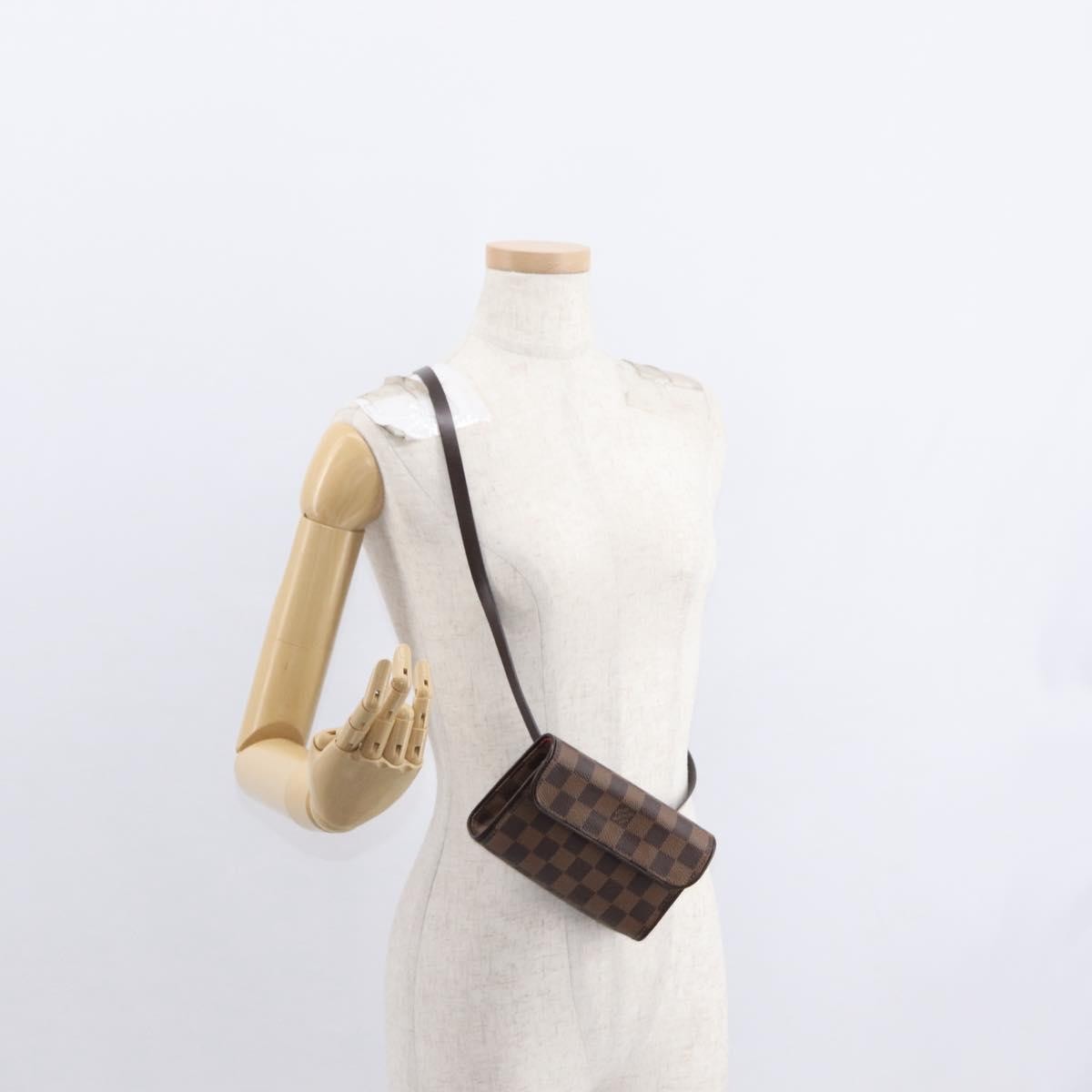 Louis Vuitton Florentine Waist Bag Monogram Canvas Brown Canvas Clutche & Pouche Bag (Pre-Owned)