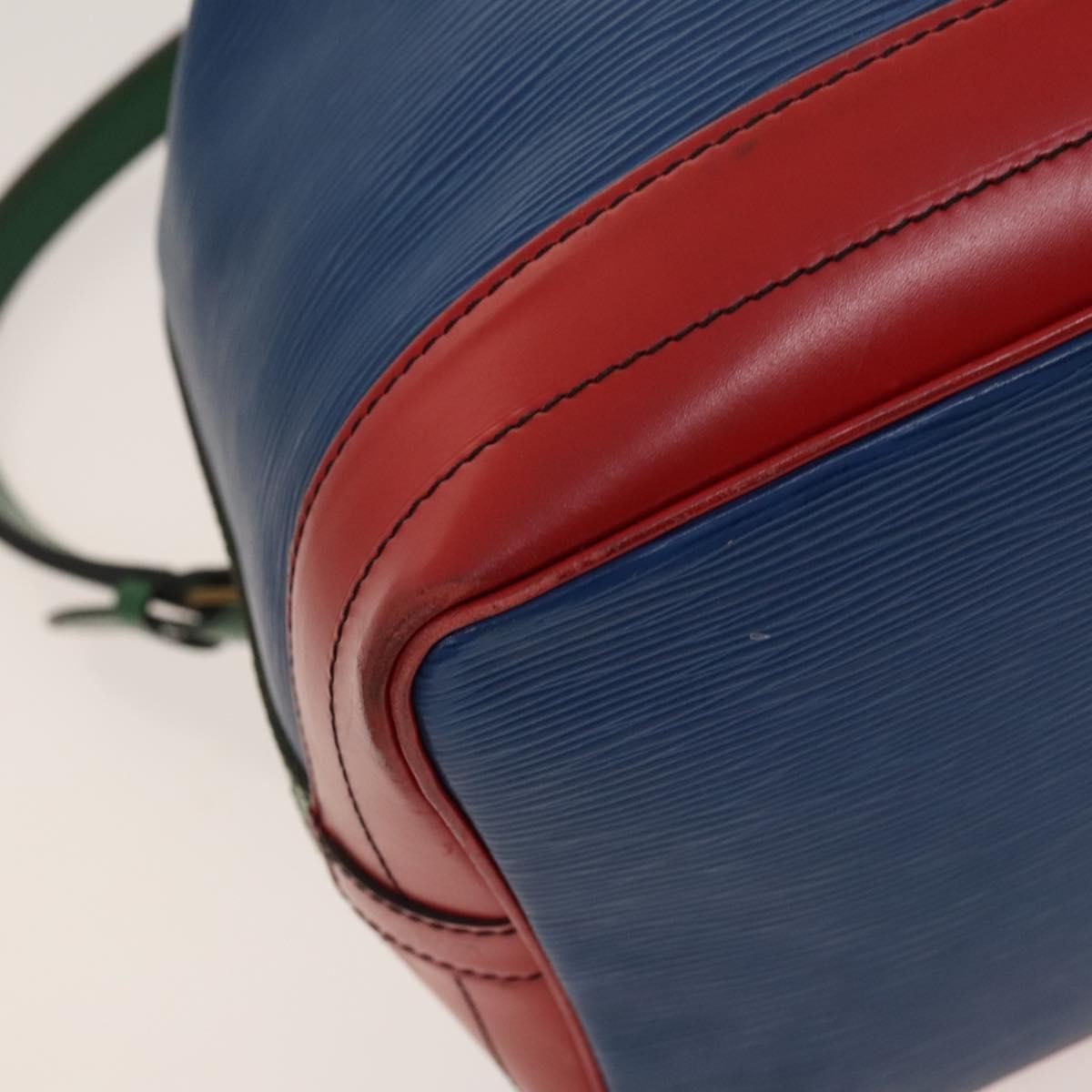 Louis Vuitton Tricolor Noe Handbag Epi Leather Blue Leather Bag (Pre-Owned)