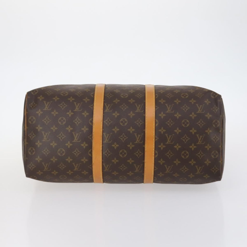 Louis Vuitton Keepall Bag Monogram Canvas Brown Canvas Travel Bag Bag (Pre-Owned)