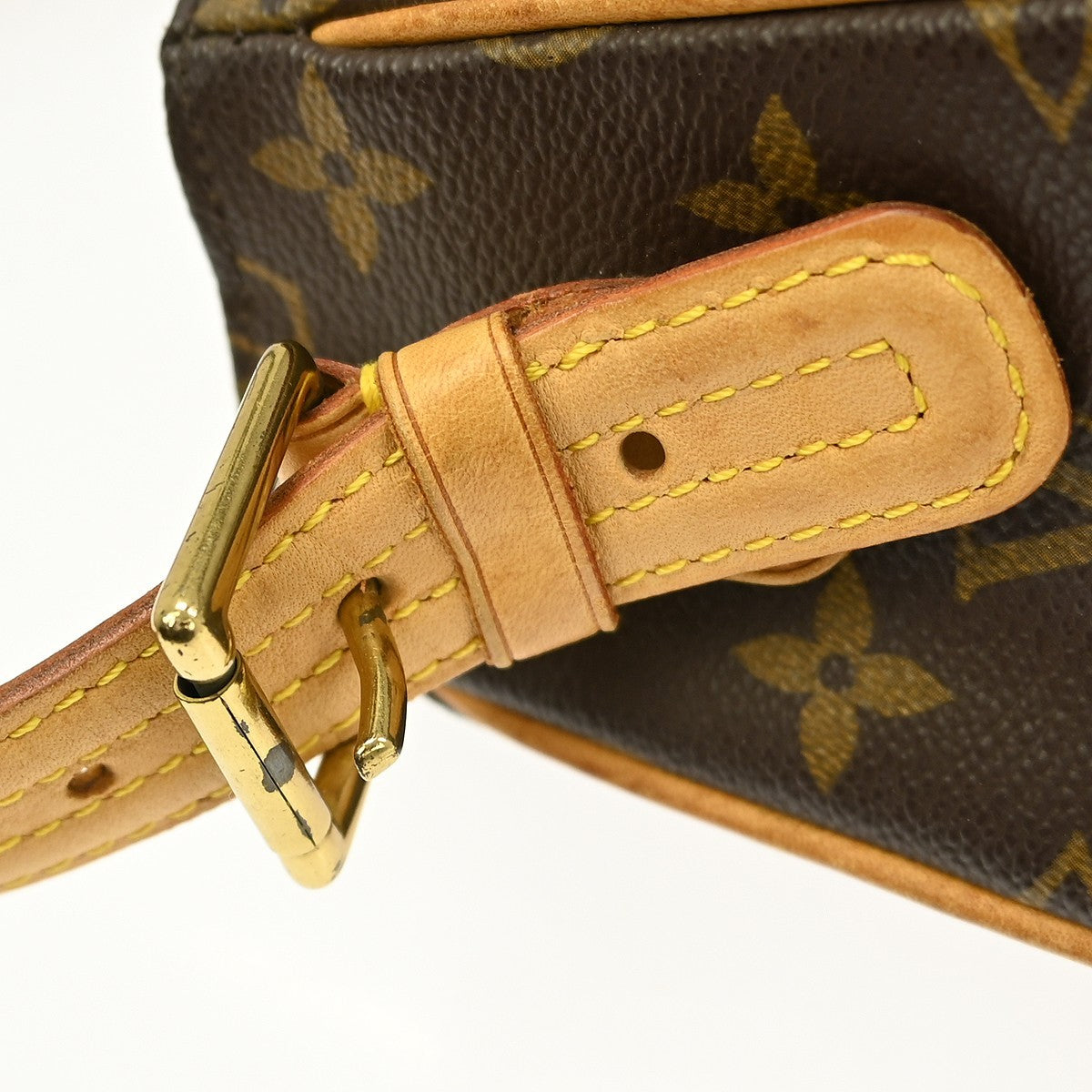 Louis Vuitton Viva Cite Handbag Monogram Canvas Brown Canvas Shoulder Bag Bag (Pre-Owned)