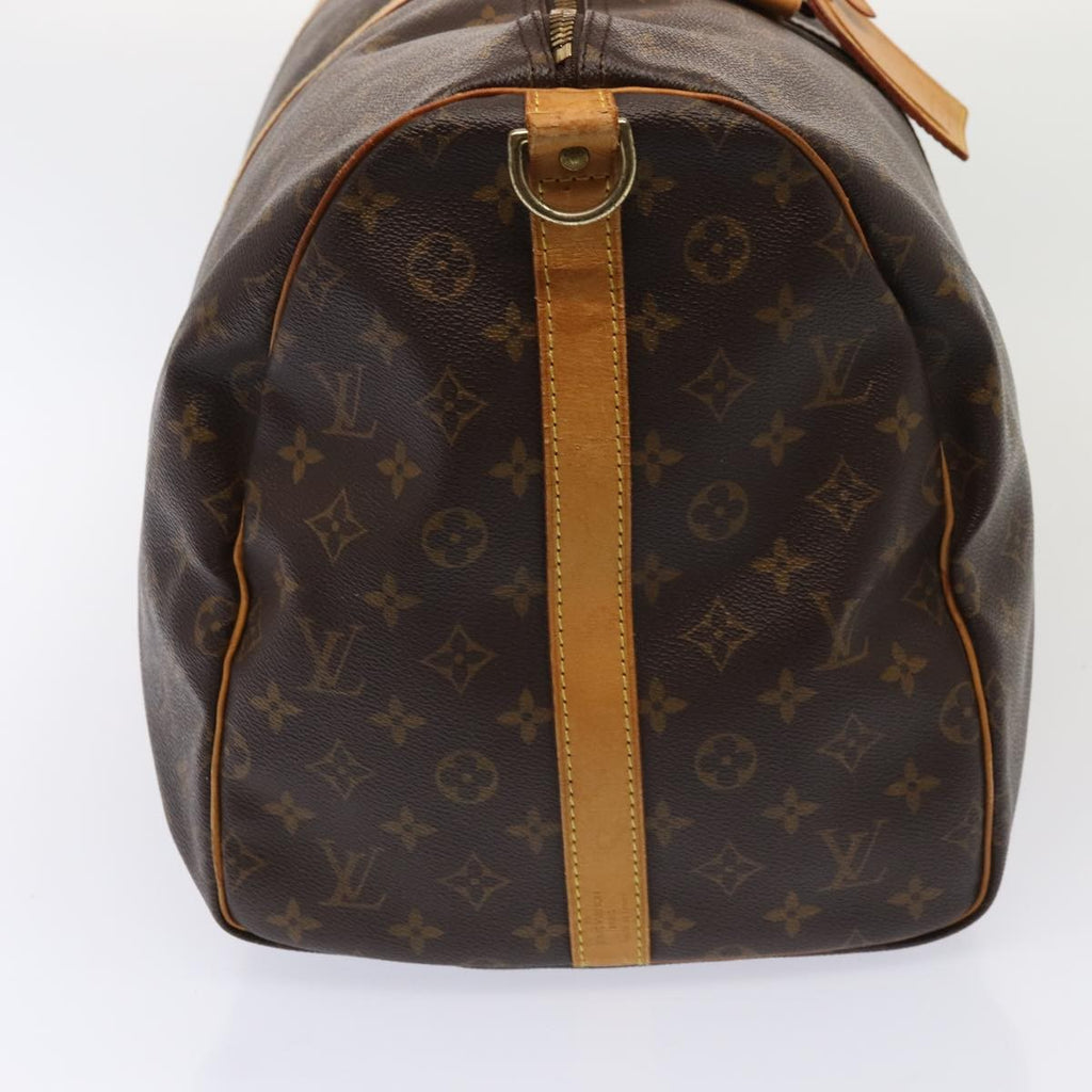 Louis Vuitton Keepall Bandouliere Bag Monogram Canvas Brown Canvas Travel Bag Bag (Pre-Owned)