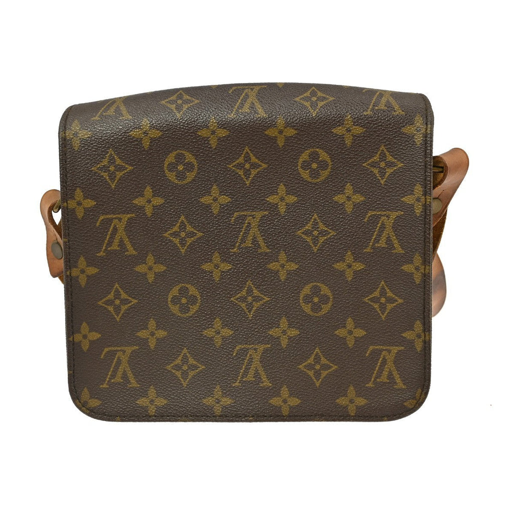 Louis Vuitton Cartouchiere Handbag Monogram Canvas Brown Canvas Shoulder Bag Bag (Pre-Owned)