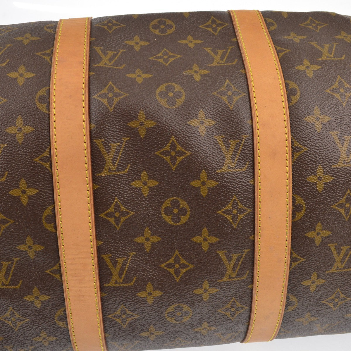 Louis Vuitton Keepall Bag Monogram Canvas Brown Canvas Travel Bag Bag (Pre-Owned)