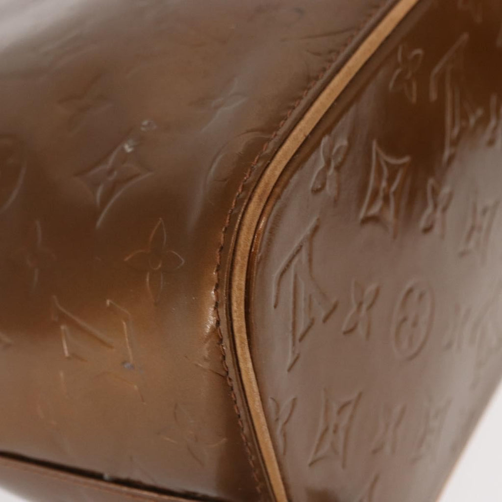 Louis Vuitton Houston Handbag Monogram Vernis Brown Patent_Leather Handbag (Pre-Owned)