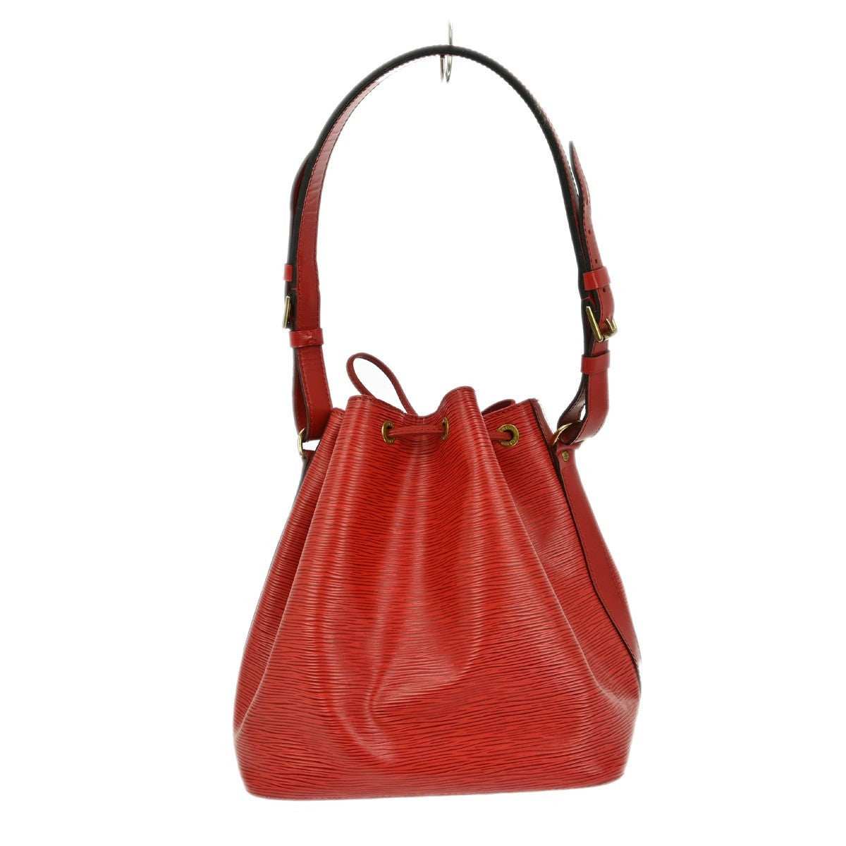 Louis Vuitton Petit Noe Handbag Epi Leather Red Leather Shoulder Bag Bag (Pre-Owned)