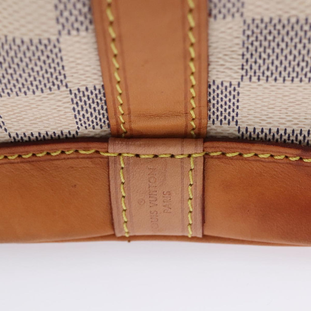 Louis Vuitton Noe Shoulder Bag Damier Azur White Canvas Shoulder Bag Bag (Pre-Owned)