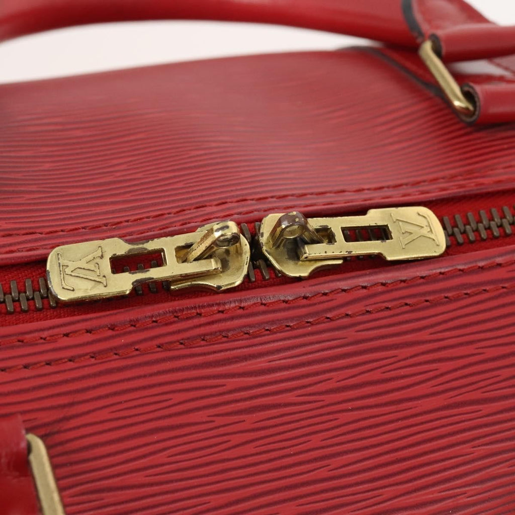 Louis Vuitton Keepall Bag Epi Leather Red Leather Travel Bag Bag (Pre-Owned)
