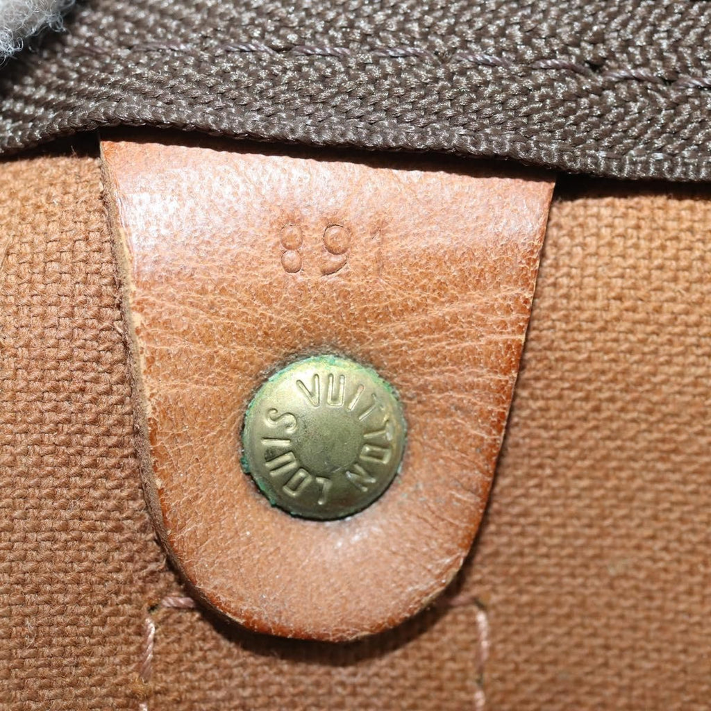 Louis Vuitton Keepall Bag Monogram Canvas Brown Canvas Travel Bag Bag (Pre-Owned)