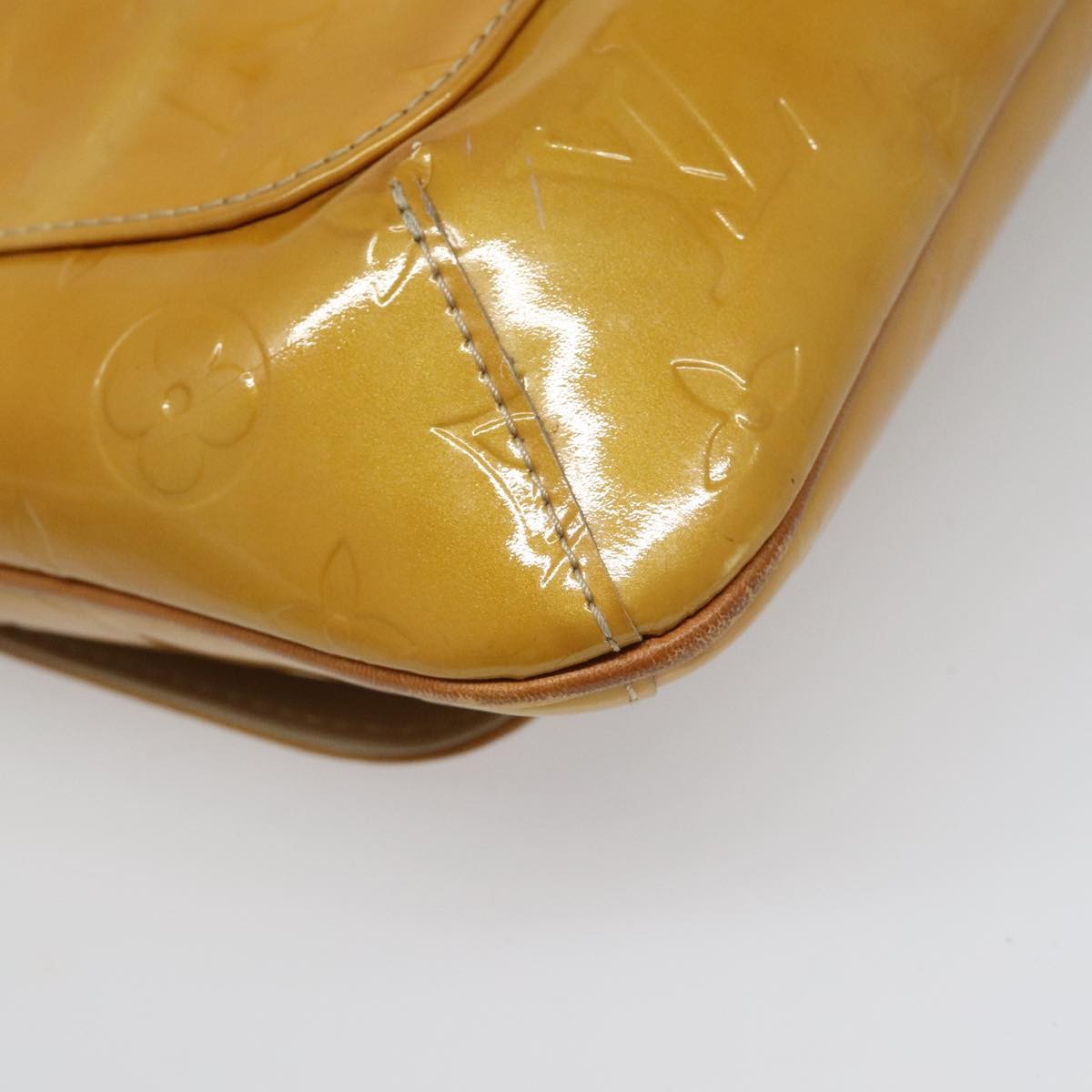 Louis Vuitton Thompson Street Handbag Monogram Vernis Beige Patent_Leather Bag (Pre-Owned)
