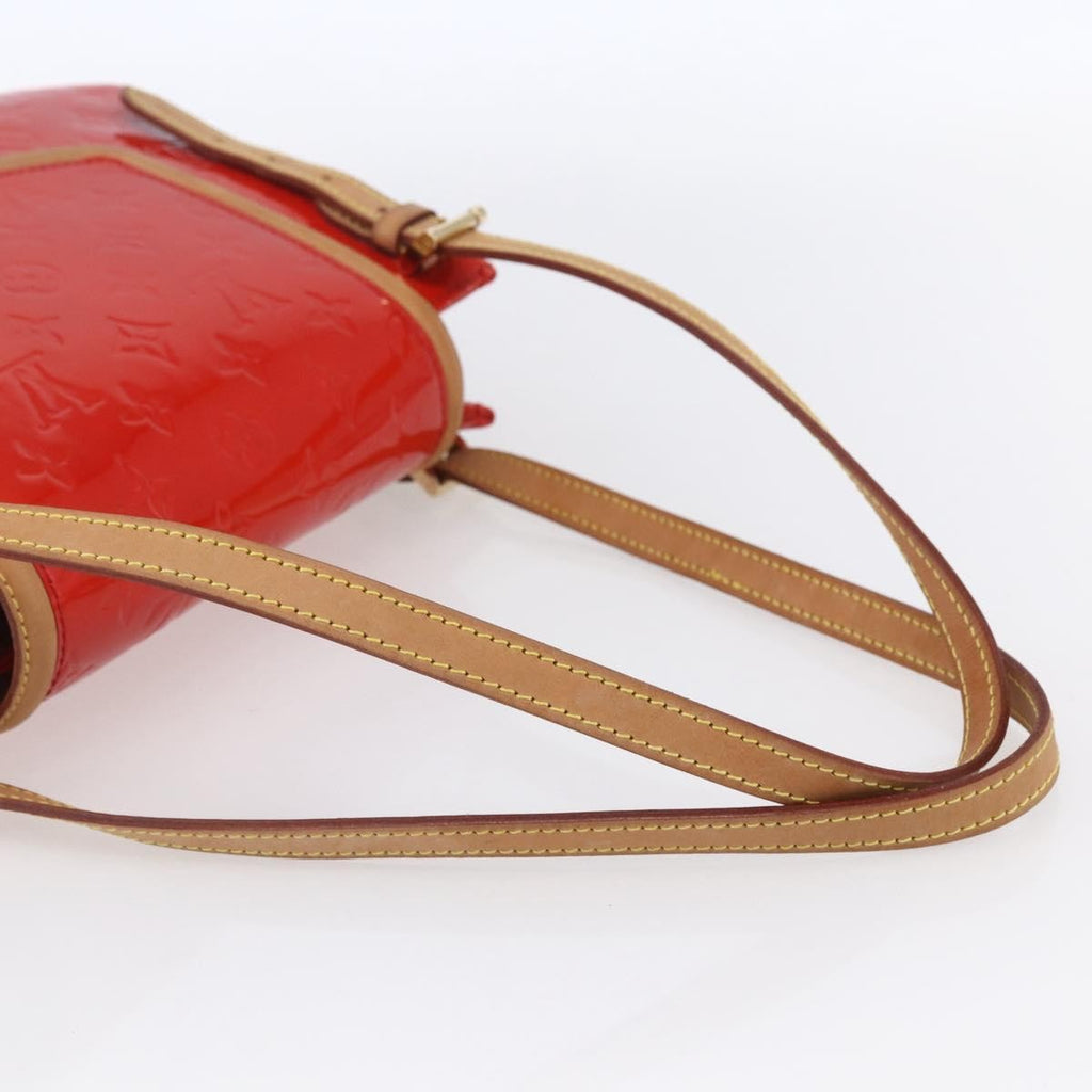 Louis Vuitton Biscayne Bay Handbag Monogram Vernis Red Patent_Leather Bag (Pre-Owned)