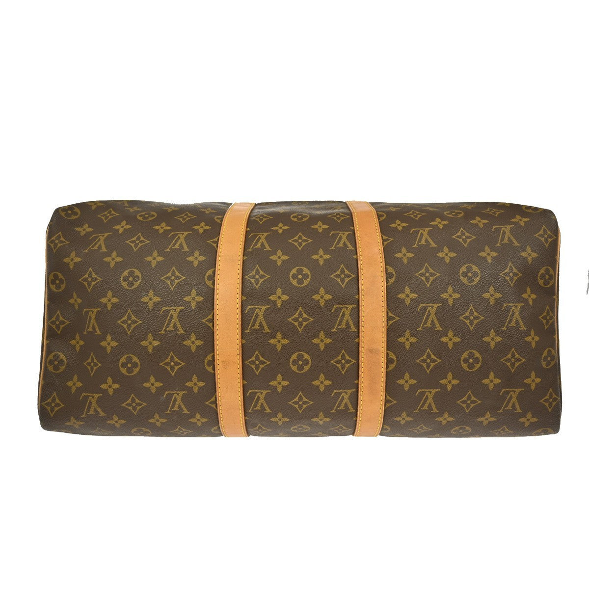 Louis Vuitton Keepall Bag Monogram Canvas Brown Canvas Travel Bag Bag (Pre-Owned)