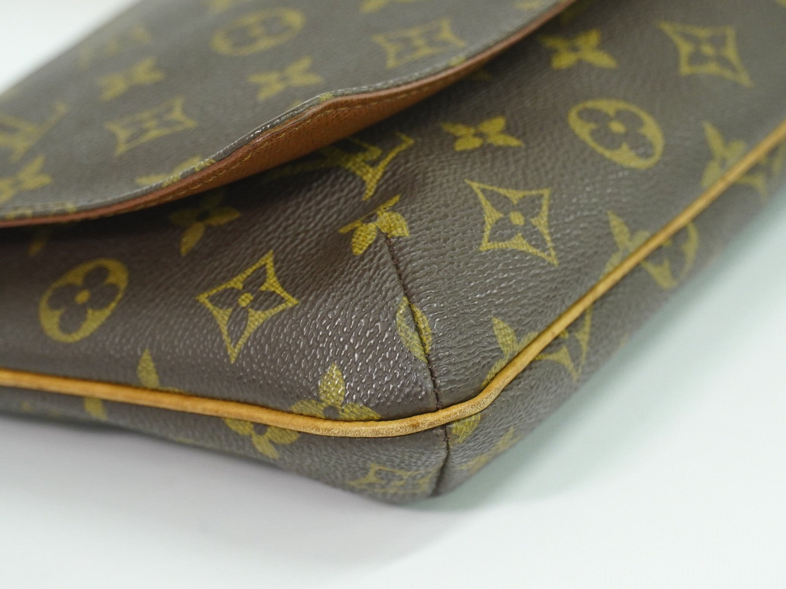 Louis Vuitton Musette Tango Handbag Monogram Canvas Brown Canvas Shoulder Bag Bag (Pre-Owned)