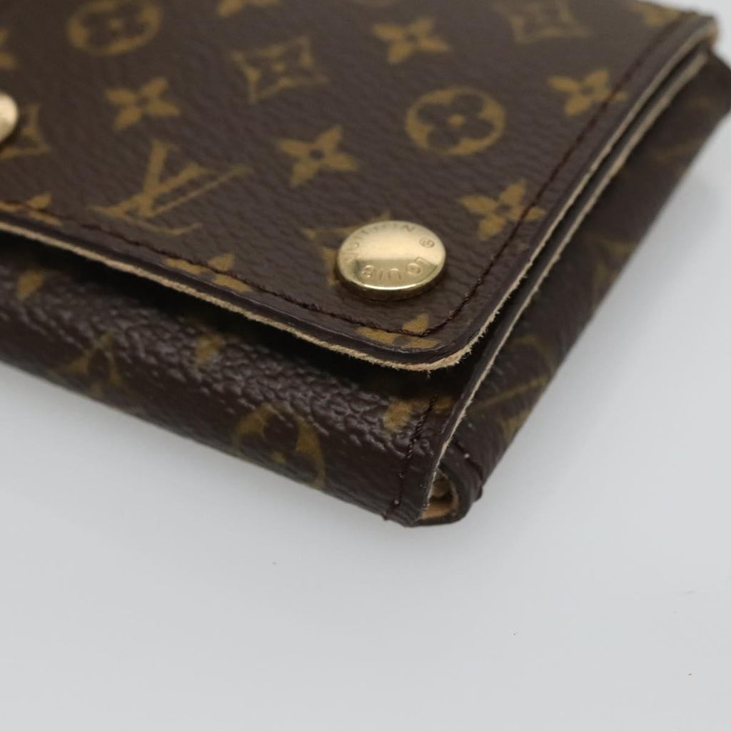 Louis Vuitton Case Jewelry Box Canvas Brown Canvas Wallets Accessory (Pre-Owned)