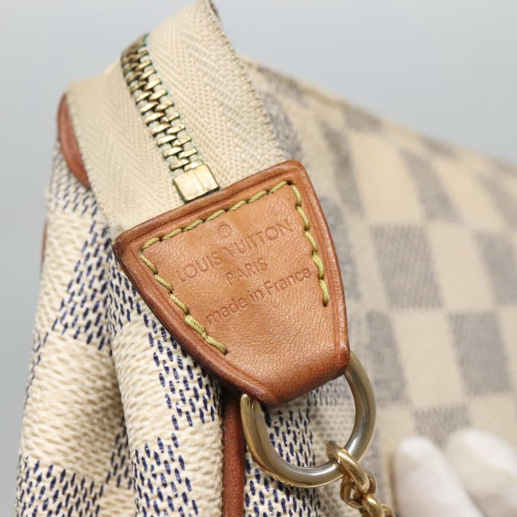 Louis Vuitton Eva Handbag Damier Beige Canvas Shoulder Bag Bag (Pre-Owned)