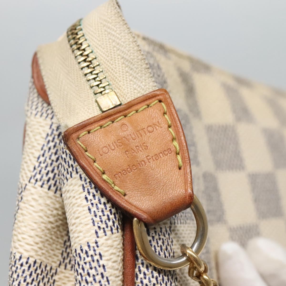 Louis Vuitton Eva Handbag Damier Beige Canvas Shoulder Bag Bag (Pre-Owned)