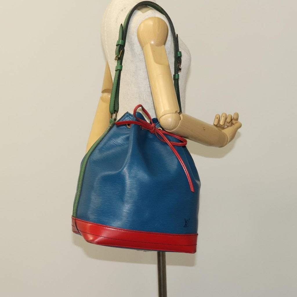 Louis Vuitton Tricolor Noe Handbag Epi Leather Blue Leather Bag (Pre-Owned)