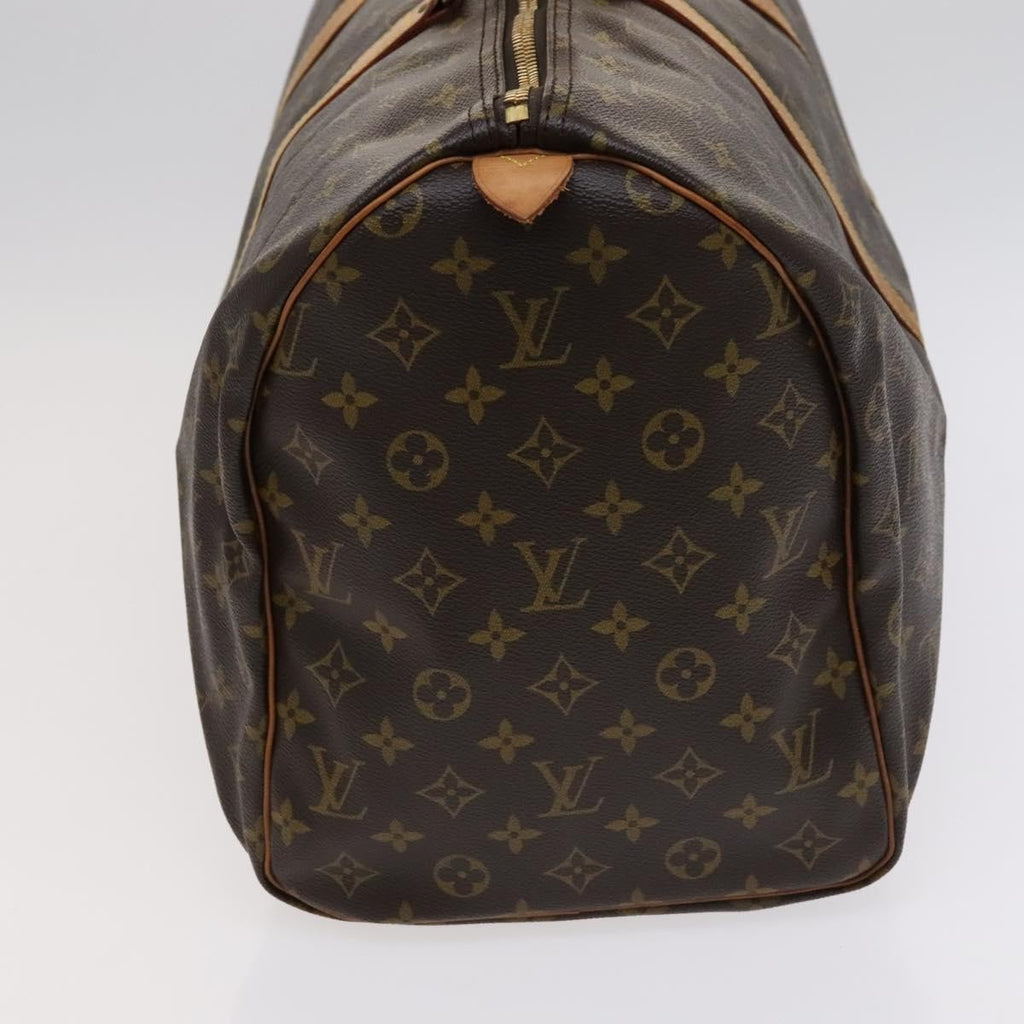 Louis Vuitton Keepall Bag Monogram Canvas Brown Canvas Bag (Pre-Owned)