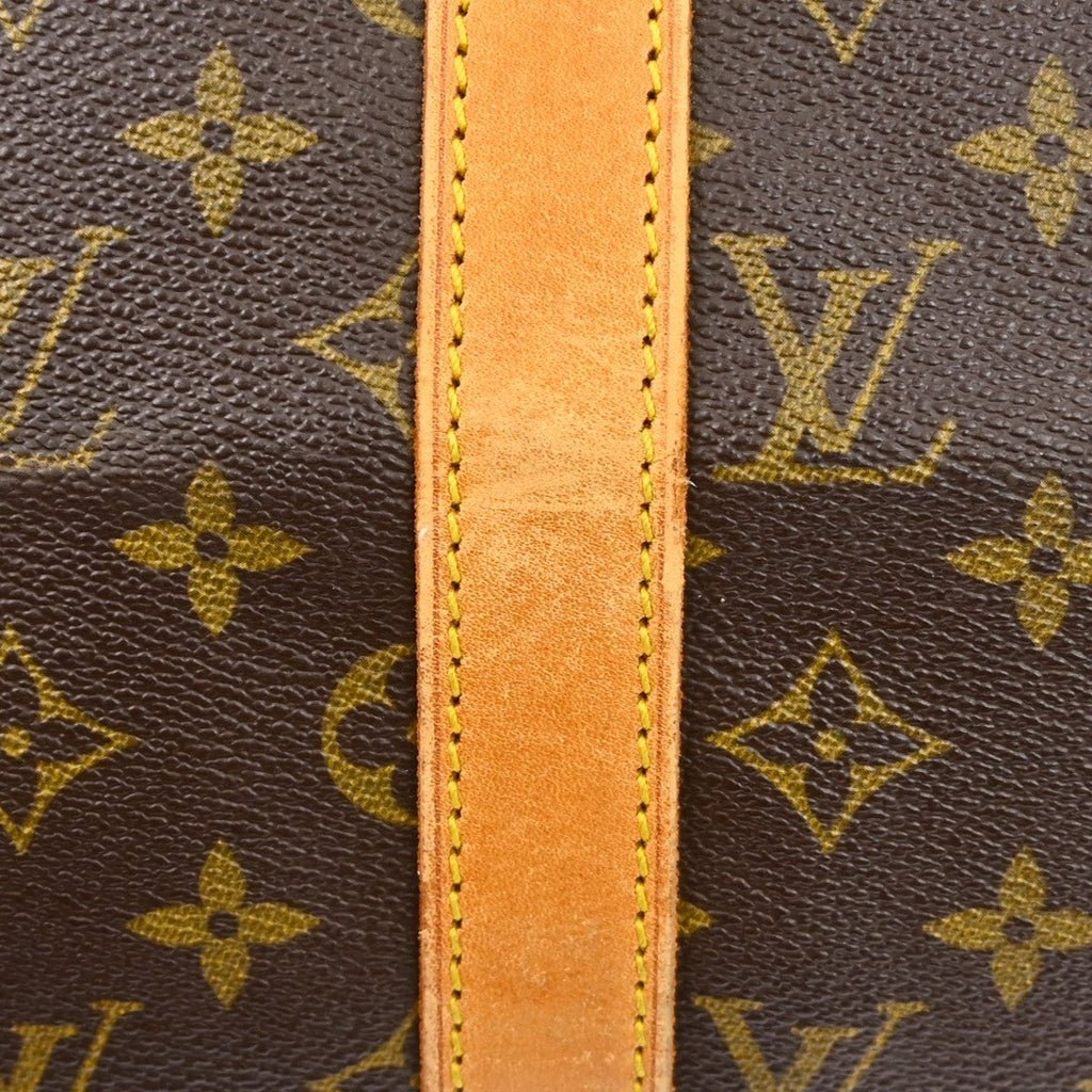 Louis Vuitton Keepall Bandouliere Bag Monogram Canvas Brown Canvas Travel Bag Bag (Pre-Owned)