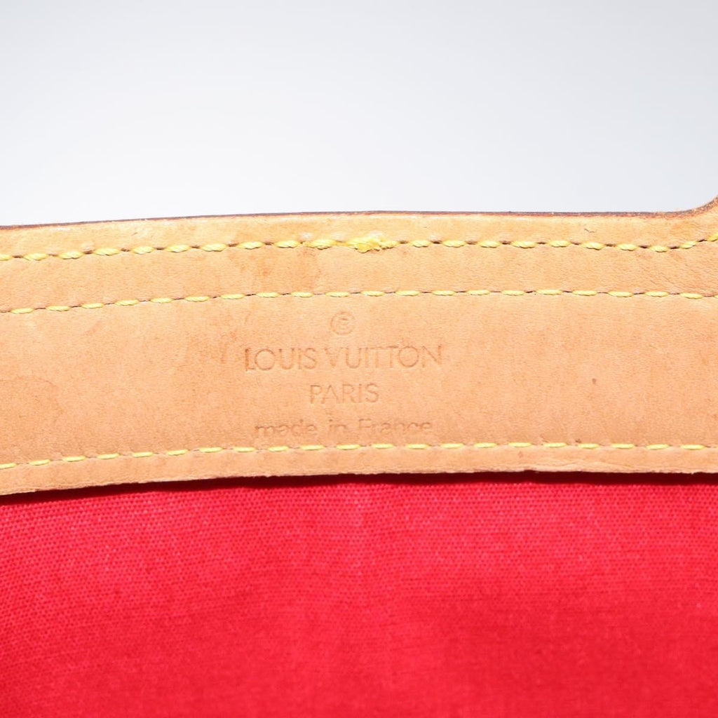 Louis Vuitton Stanton Handbag Monogram Vernis Red Patent_Leather Tote Bag Bag (Pre-Owned)