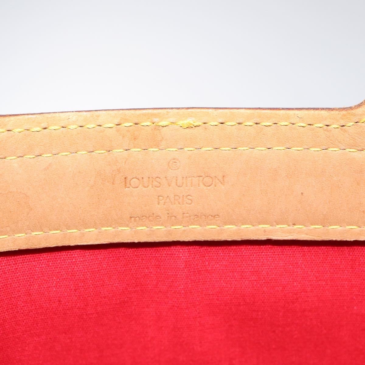 Louis Vuitton Stanton Handbag Monogram Vernis Red Patent_Leather Tote Bag Bag (Pre-Owned)