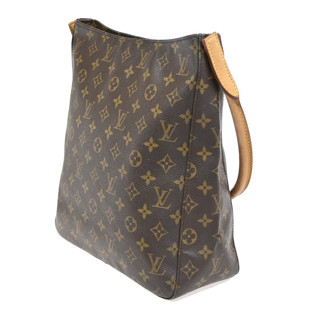 Louis Vuitton Monogram Looping Handbag Monogram Canvas Brown Canvas Shoulder Bag Bag (Pre-Owned)