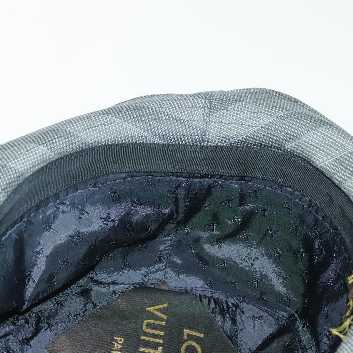 Louis Vuitton Lv Graphical Hat Cotton Gray Cotton Head Accessory Accessory (Pre-Owned)