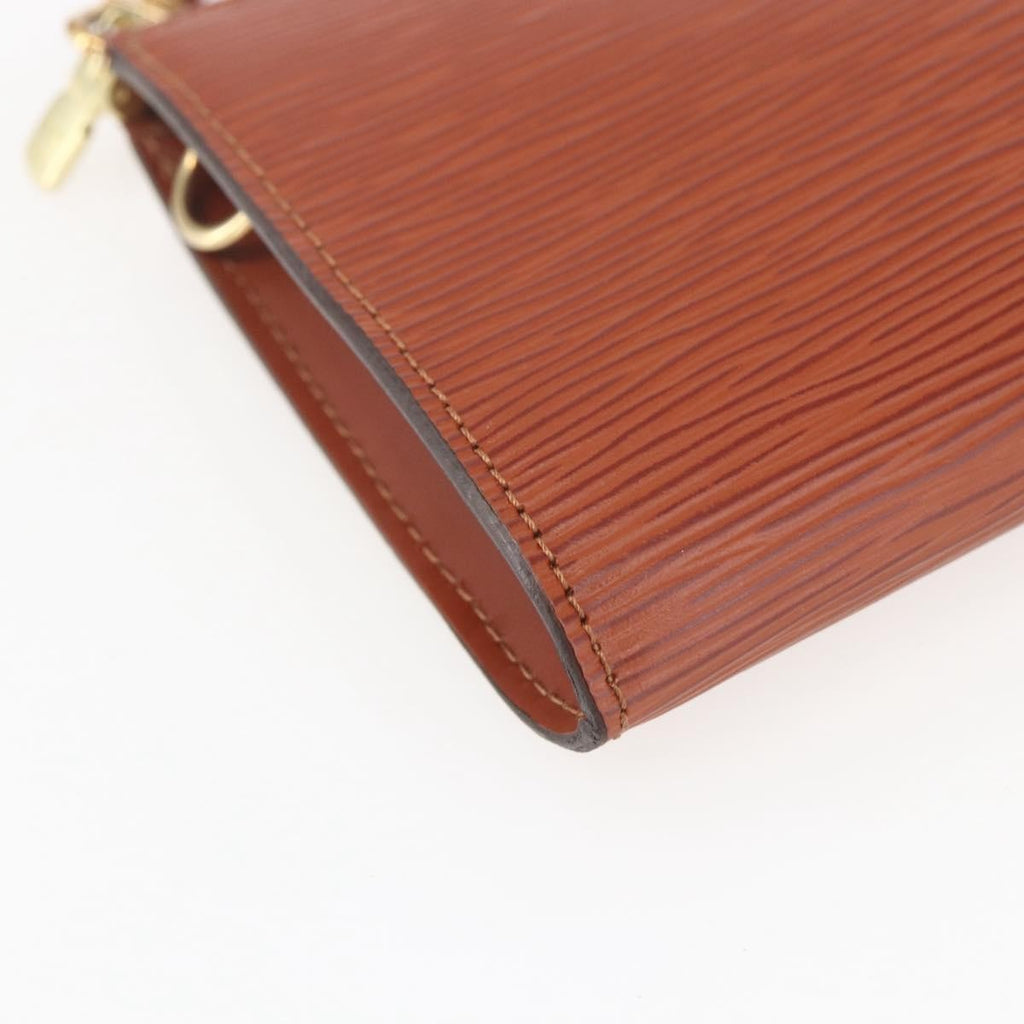 Louis Vuitton Pochette Accessoires Epi Leather Brown Leather Clutche & Pouche Bag (Pre-Owned)