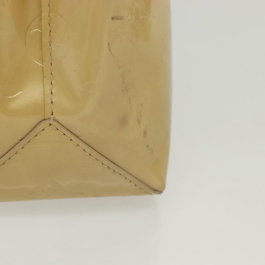 Louis Vuitton Reade Handbag Monogram Vernis Beige Patent_Leather Handbag (Pre-Owned)