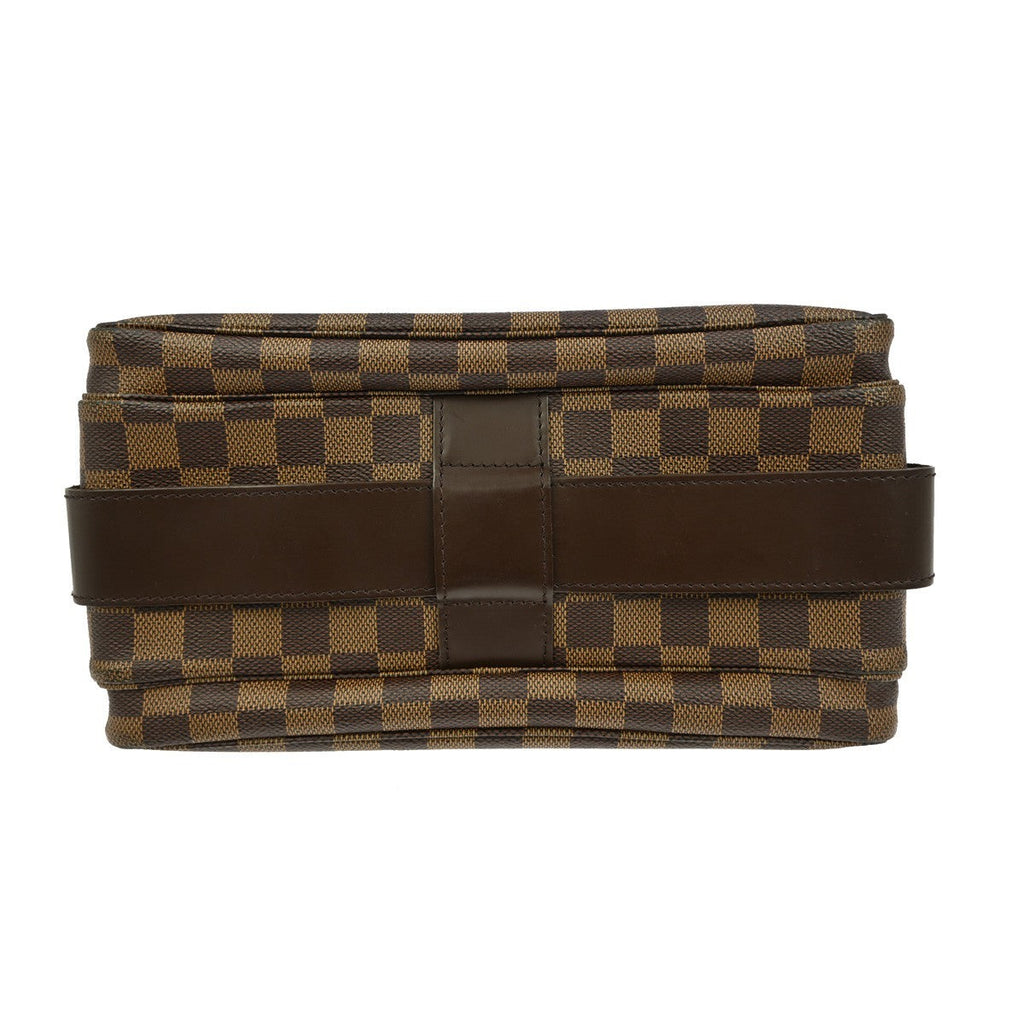 Louis Vuitton Naviglio Handbag Damier Brown Canvas Shoulder Bag Bag (Pre-Owned)