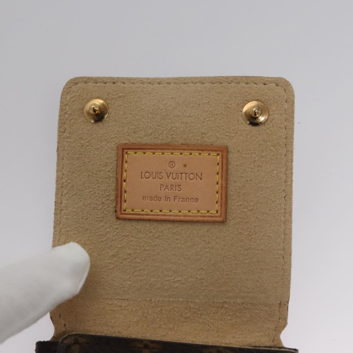 Louis Vuitton Case Jewelry Box Canvas Brown Canvas Wallets Accessory (Pre-Owned)