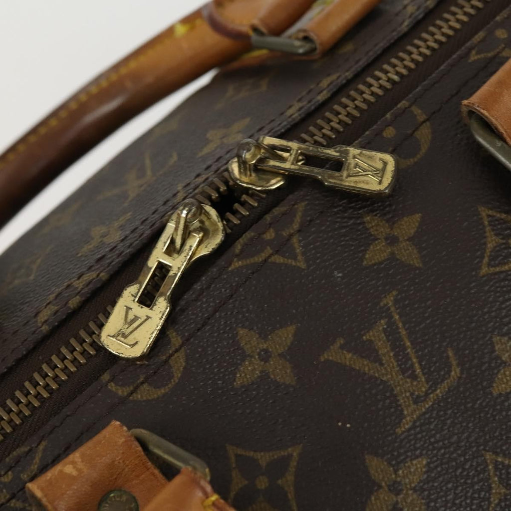 Louis Vuitton Keepall Bag Monogram Canvas Brown Canvas Travel Bag Bag (Pre-Owned)