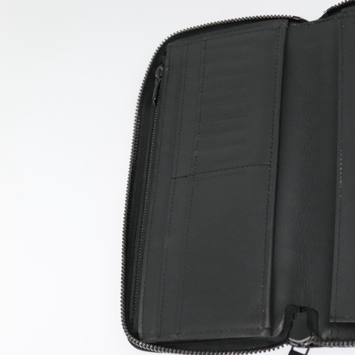 Louis Vuitton Zippy Wallet Vertical Monogram Shadow Leather Black Leather Wallets Accessory (Pre-Owned)