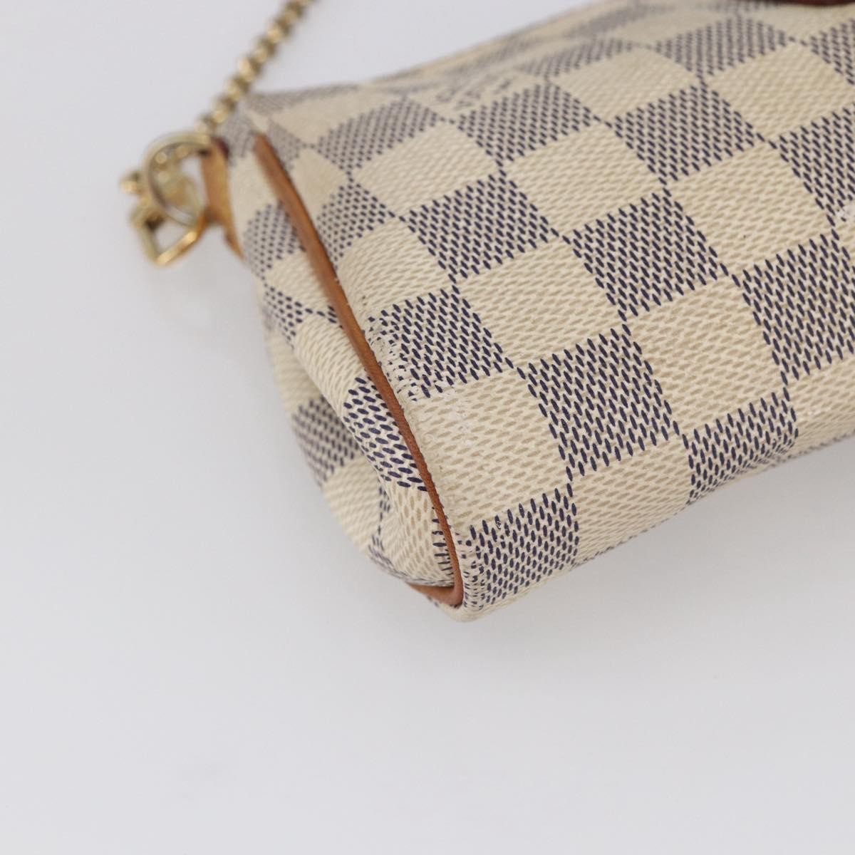 Louis Vuitton Eva Handbag Damier Beige Canvas Bag (Pre-Owned)