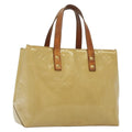 Louis Vuitton Reade Handbag Monogram Vernis Beige Patent_Leather Handbag (Pre-Owned)