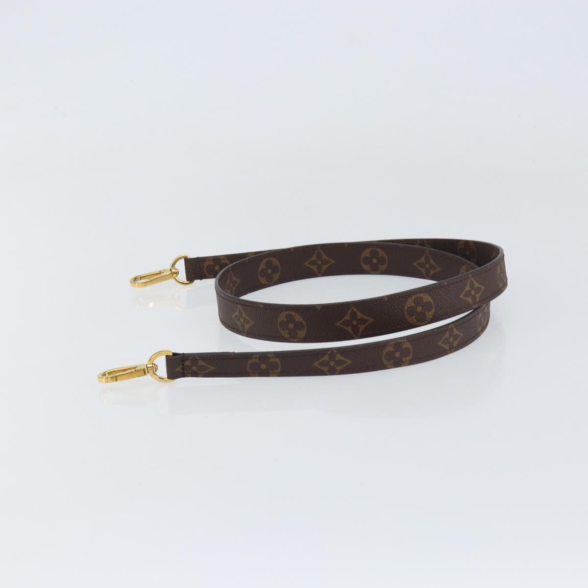 Louis Vuitton Montaigne Shoulder Strap Monogram Canvas Brown Canvas Straps Accessory (Pre-Owned)