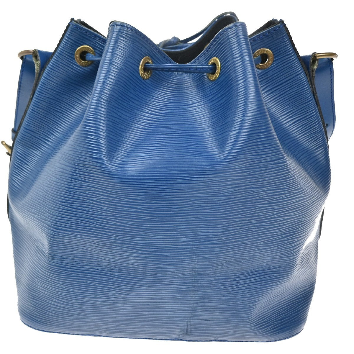Louis Vuitton Petit Noe Handbag Epi Leather Blue Leather Shoulder Bag Bag (Pre-Owned)
